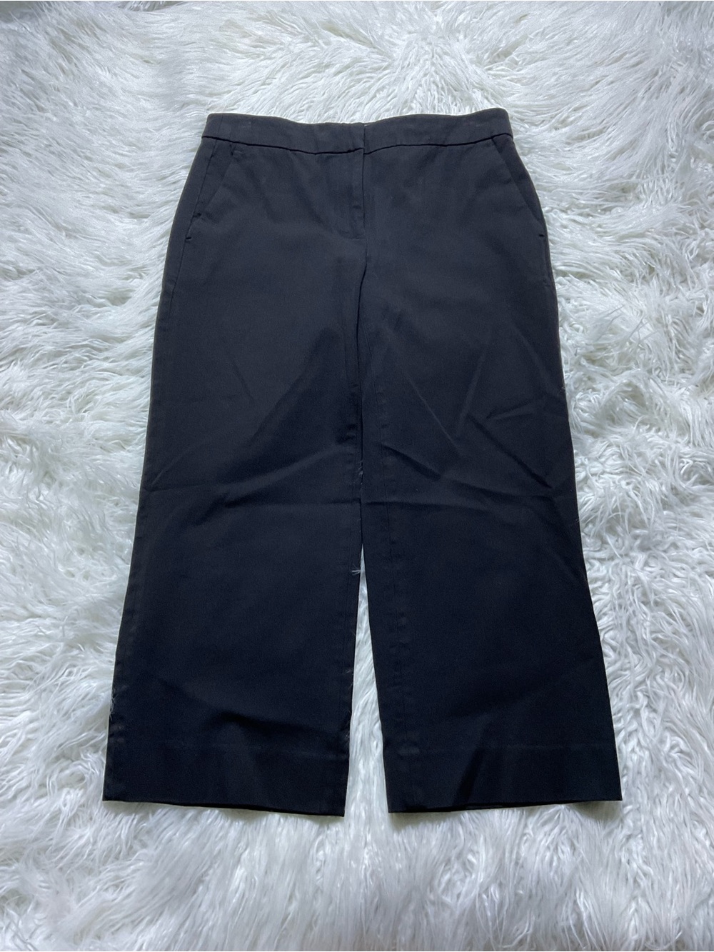 J Crew Wide Leg Ankle Crop Pants